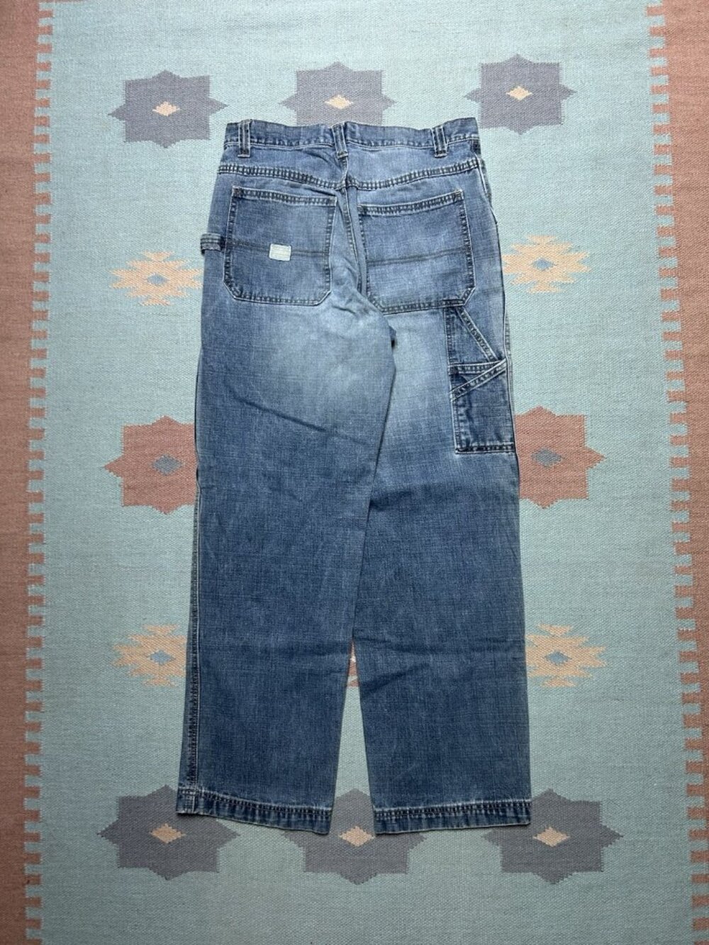 Vintage y2k old navy carpenter jeans painter baggy wide leg denim skater 31x31